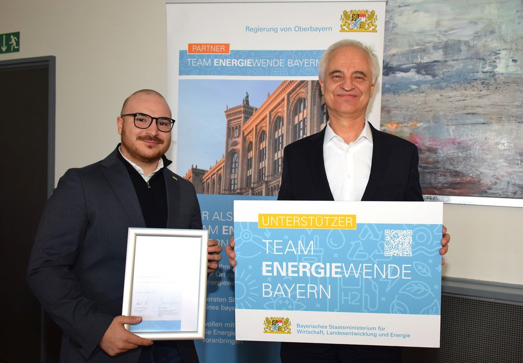 Die Process Control Engineers GmbH wird von Regierungspräsident Dr. Konrad Schober in das Team Energiewende Bayern aufgenommen.