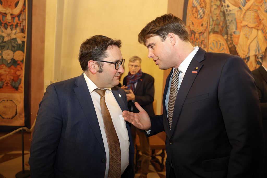 stmwi_25-03-12_066 Tobias Gotthardt (Staatssekretär im Bayerischen Wirtschaftsministeium) lädt am 12.03.2025 anlässlich der Internationalen Handwerksmesse zum Empfang in den Kaisersaal der Residenz München ein.