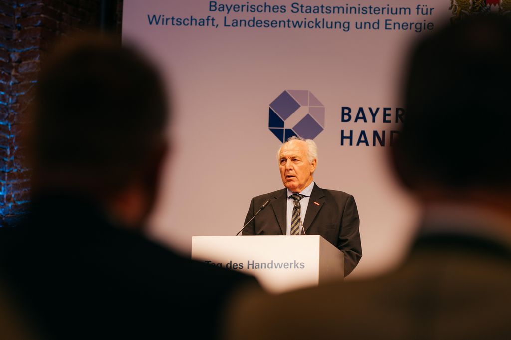 Impressionen des Bayerischen Tag des Handwerks 2025 mit anschließendem Staatsempfang.