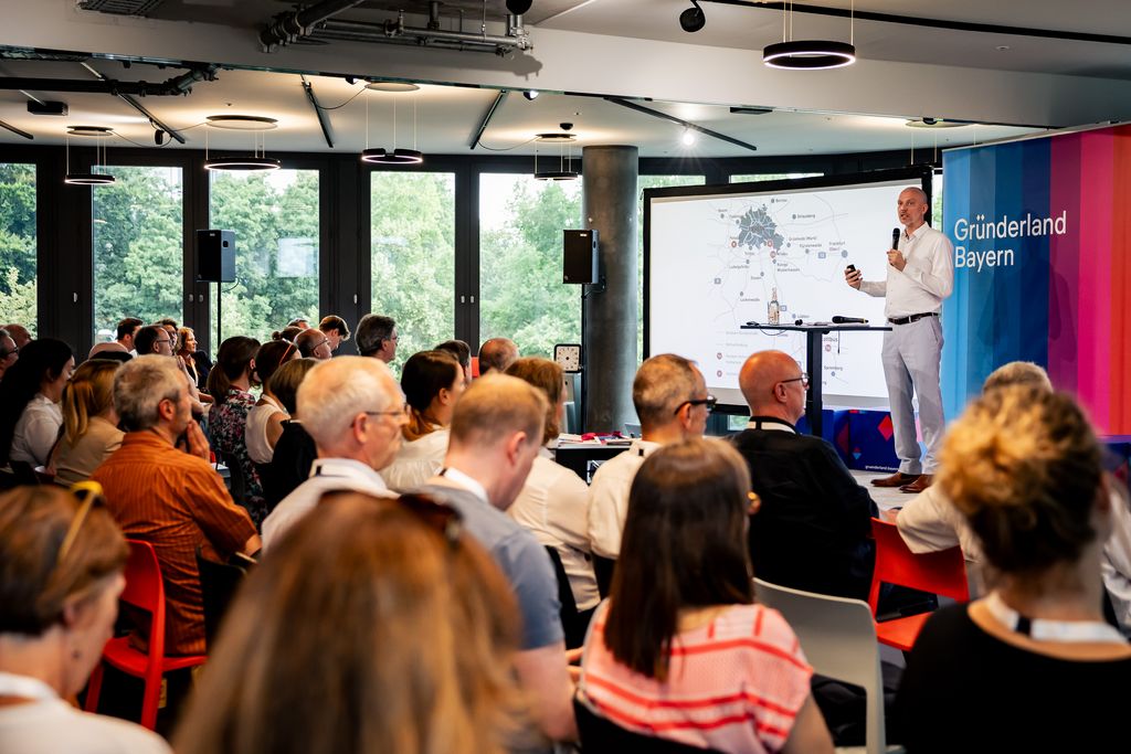 Impressionen des Gründerland Bayern Community Events. 
