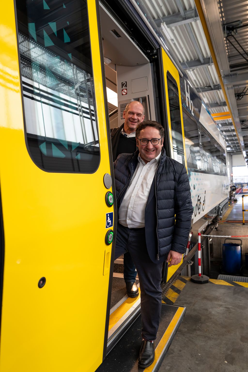 Impressionen der Präsentation von Bayerns erstem Wasserstoffzug Mireo Plus H.