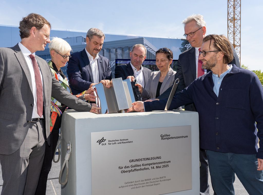 Impressionen der Grundsteinlegung des Neubaus des Galileo Kompetenzzentrum.