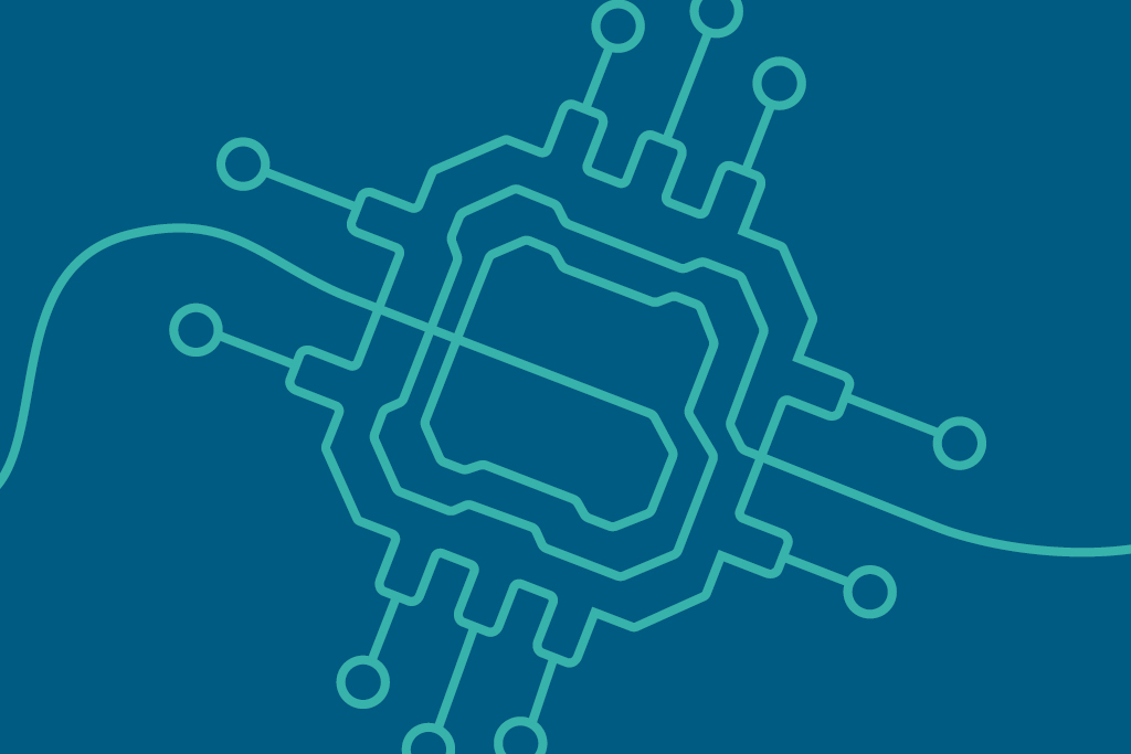 Symbolbild: ein gezeichneter Halbleiter.